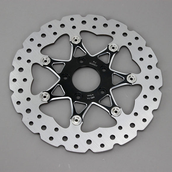 11.8" Black Front Brake Rotor- 7 Spokes