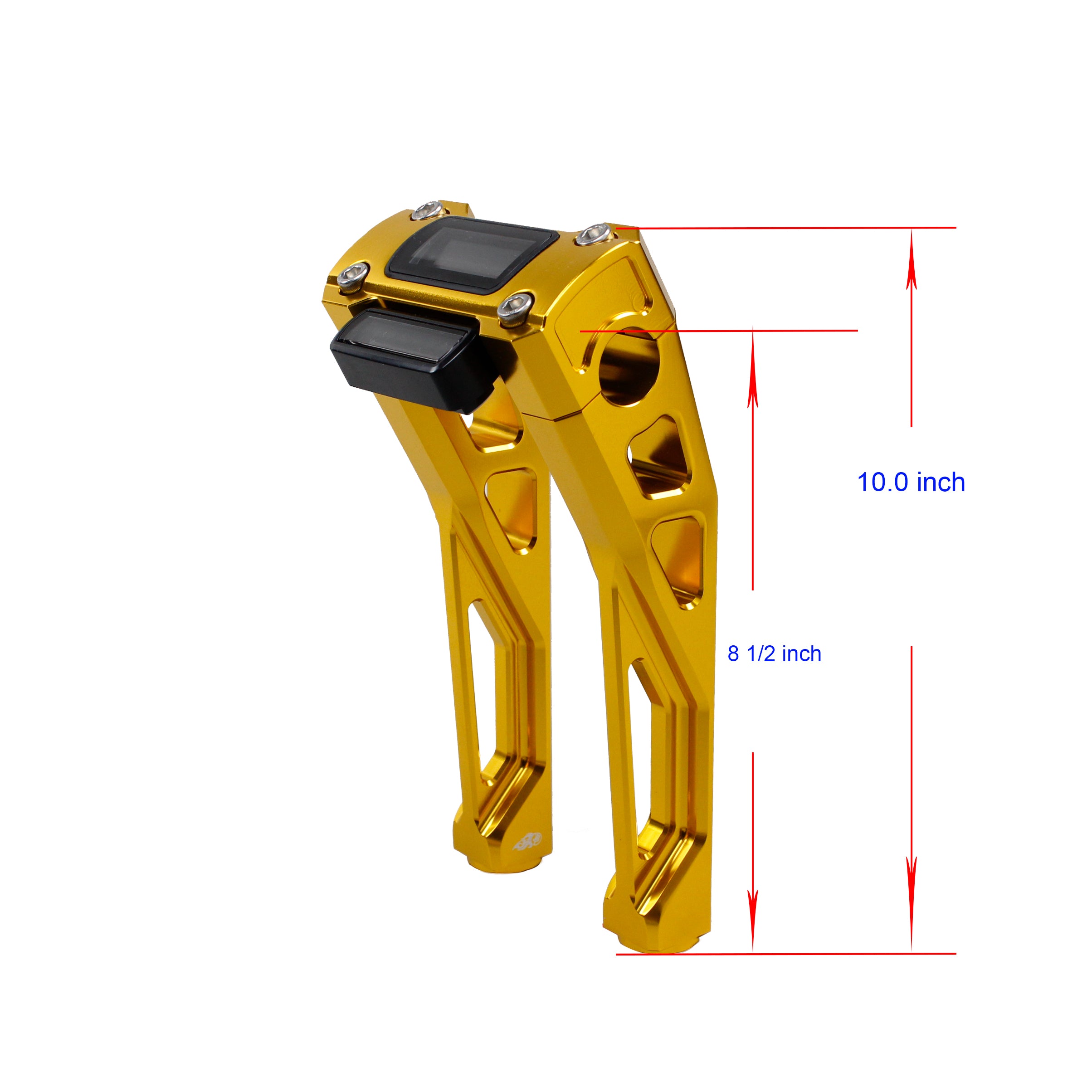 8.5" Tall Inside Pullback Handlebar Risers Kit for Harley Davidson 