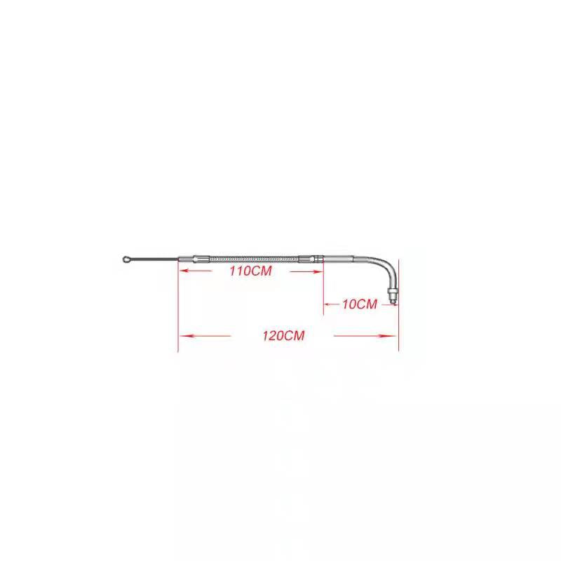 Chrome Idle and Throttle Cable-1.1m