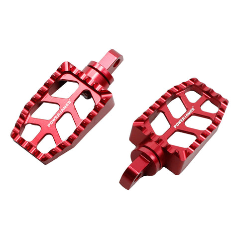 Red Passenger Footpegs for Harley Davidson 1984-2017 Dyna Softail FX Models