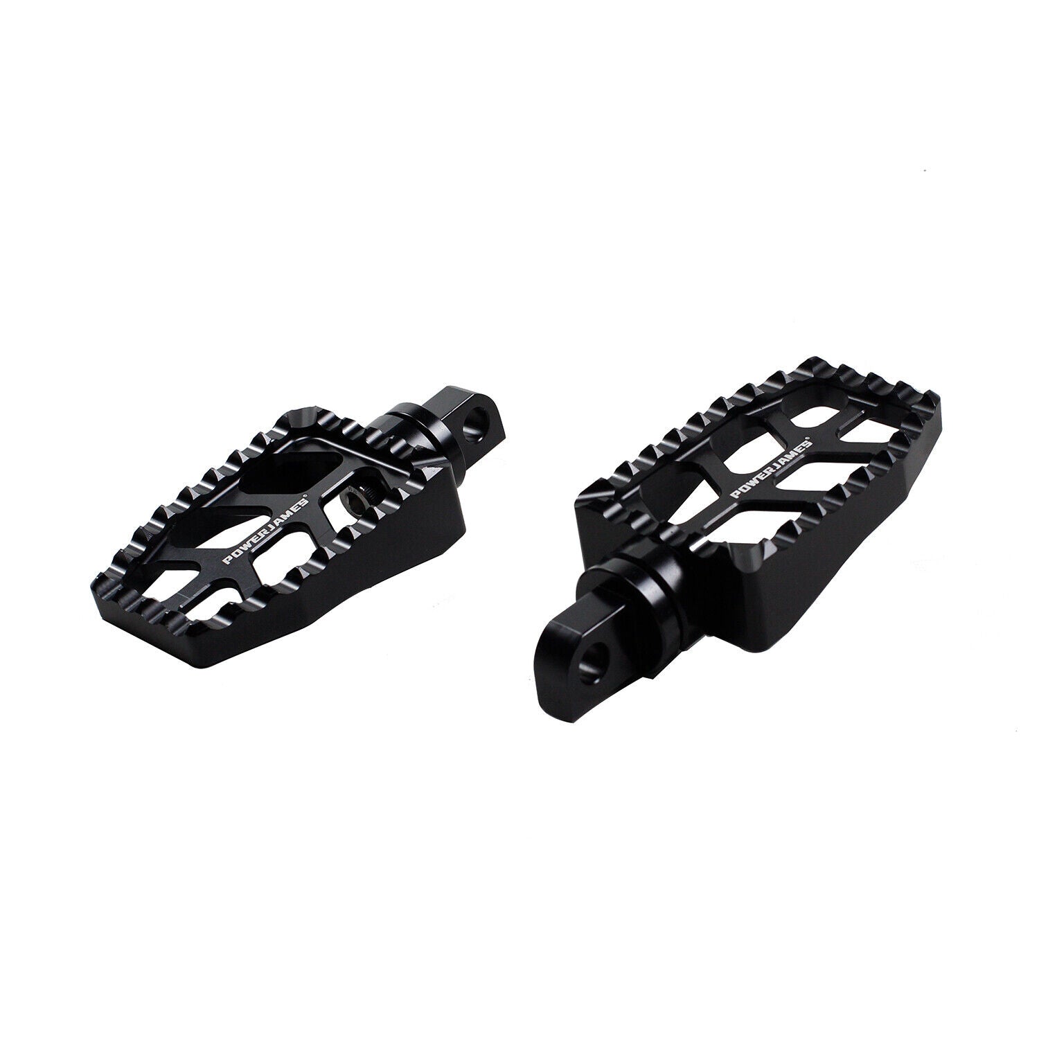 Black Passenger Footpegs for Harley Davidson 1984-2017 Dyna Softail FX Models