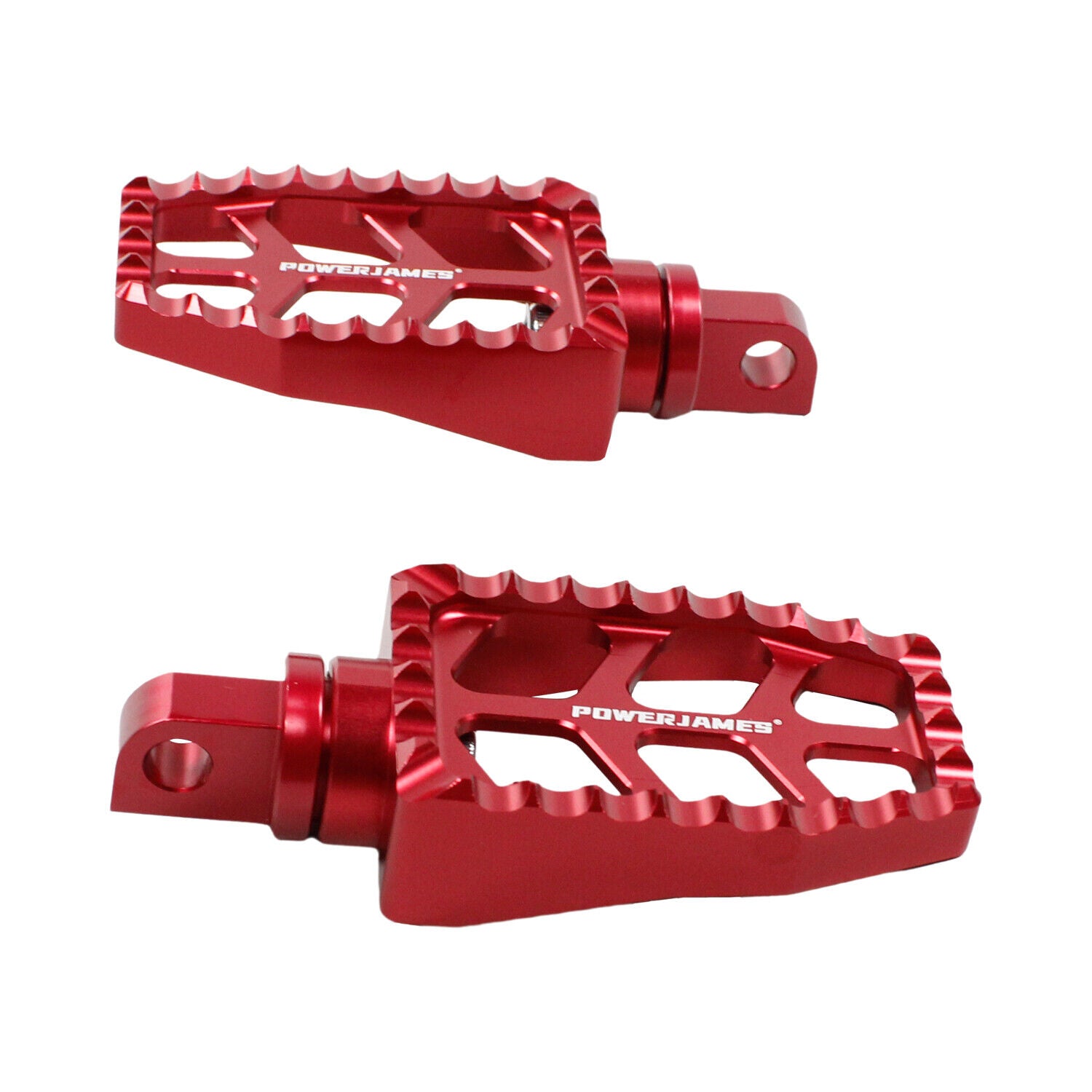 Red Passenger Footpegs for Harley Davidson 1984-2017 Dyna Softail FX Models