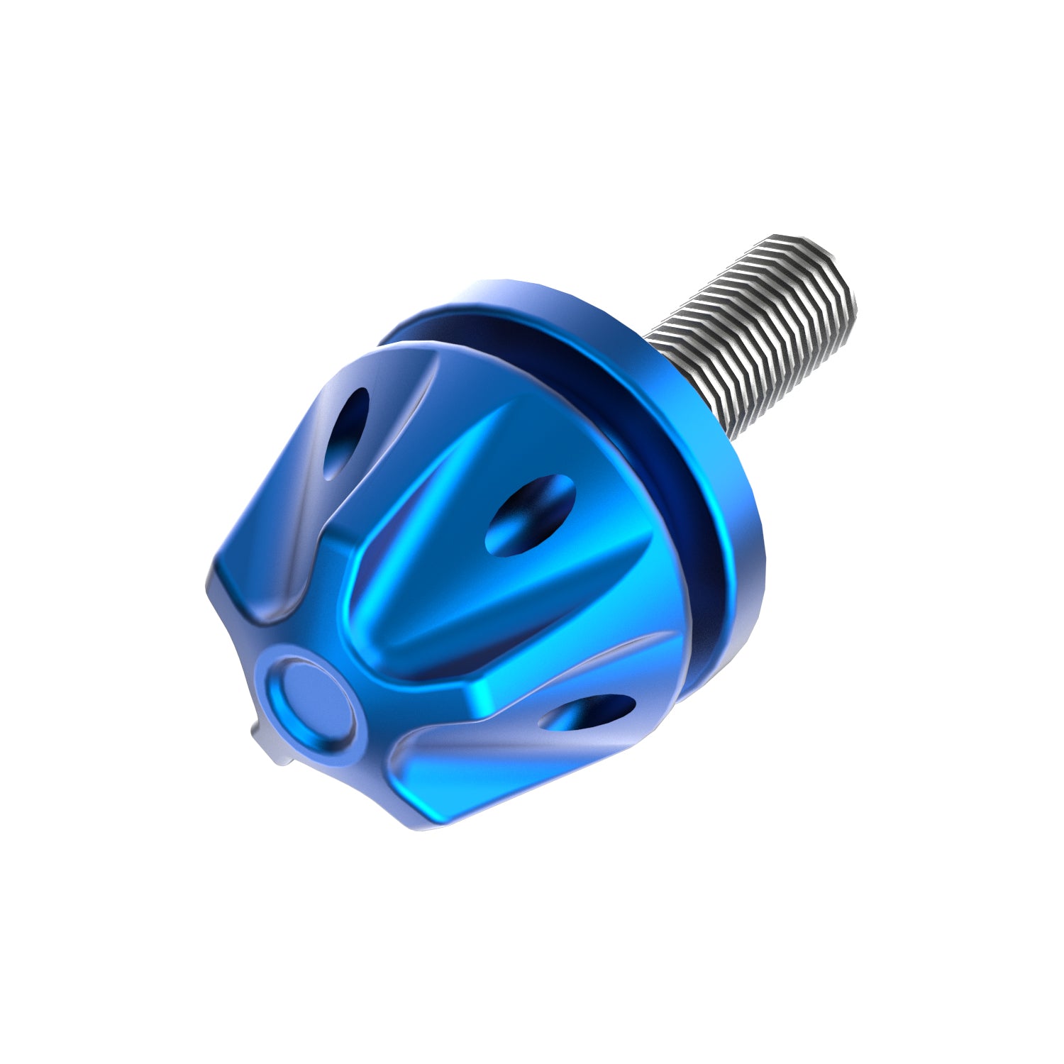 Blue Seat Screw for Harley Davidson Rear Fender - 0