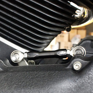 Titanium Black Plated CNC Cut Shifter Mid Control Shift Lever Linkage for Harley Davidson 1984-2017 Dyna - 0