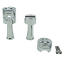 Piston Design -1.0" Risers Kit -4.3" Height- Chrome-4