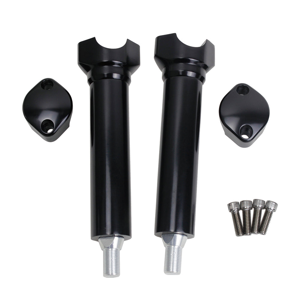 8.0 " Tall Black Handlebar Risers Kit for Harley Davidson Softail Springer Models