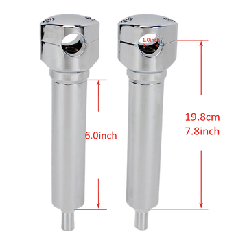 8.0‘’Tall  Handlebar Risers Kit for Harley Davidson Springer Models with 1.0 Inch Clamping - 0
