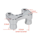 2 3/8" Tall Handlebar Risers Adapter for Harley Davidson Touring Dyna Softail-7