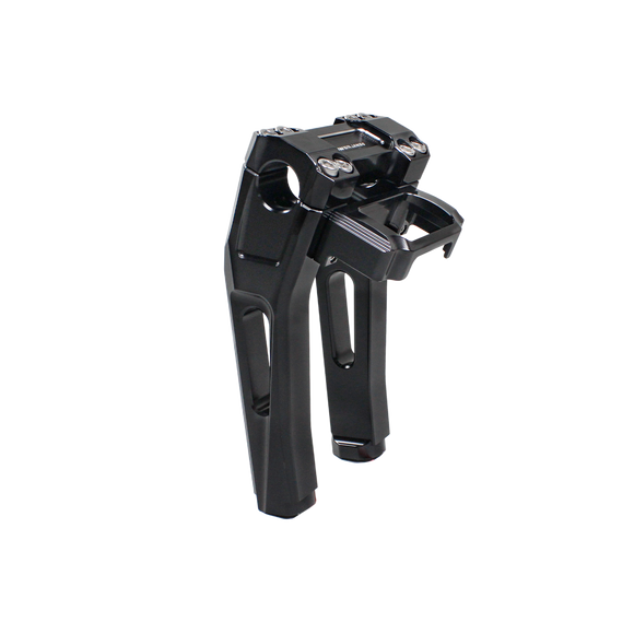 8.0" Tall Black Pullback Handlebar Risers Kit for Harley Davidson Softail Dyna Road King