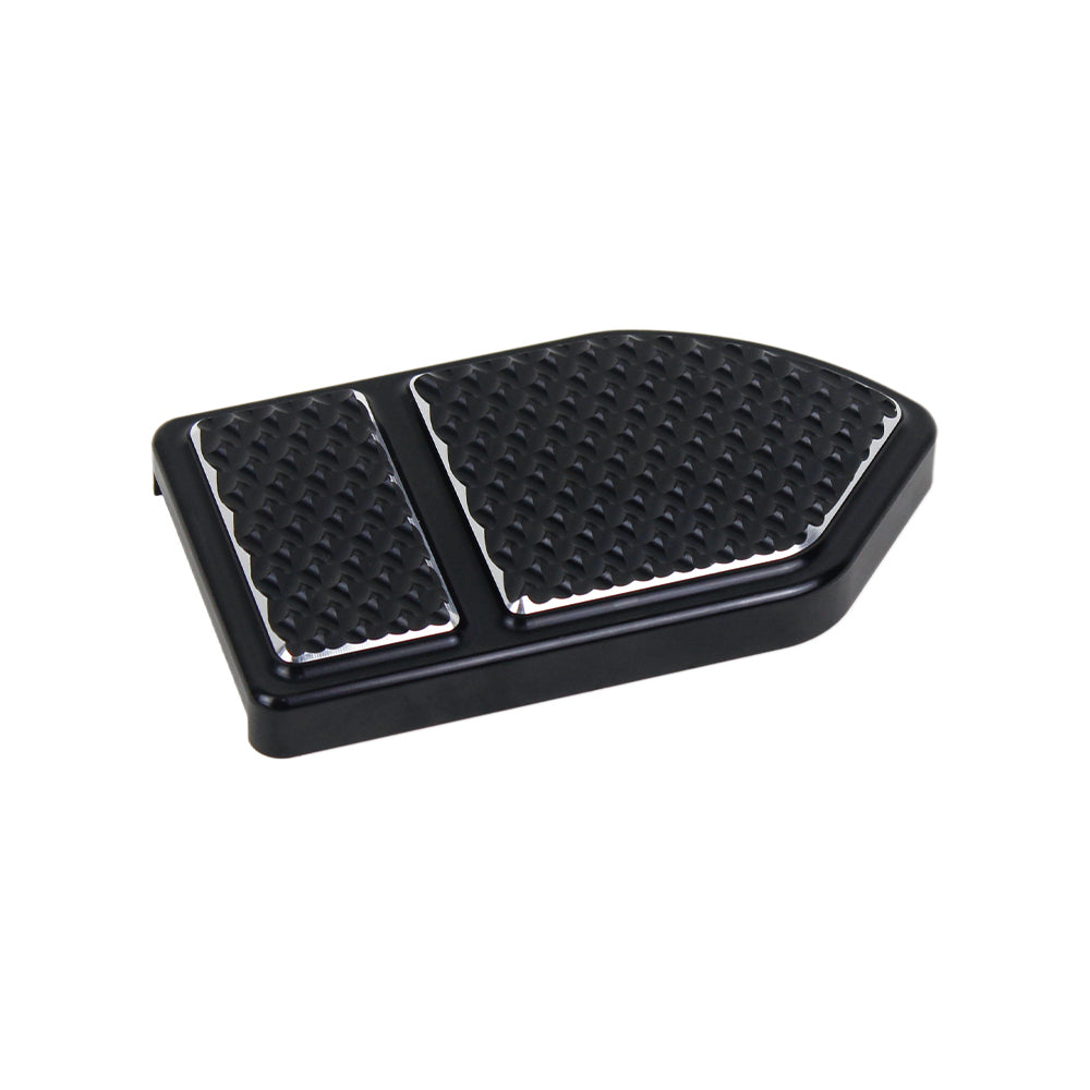 CNC Black Large Brake Pedal Pad Cover for Harley Softail Dyna Touring and Trike Models - 0