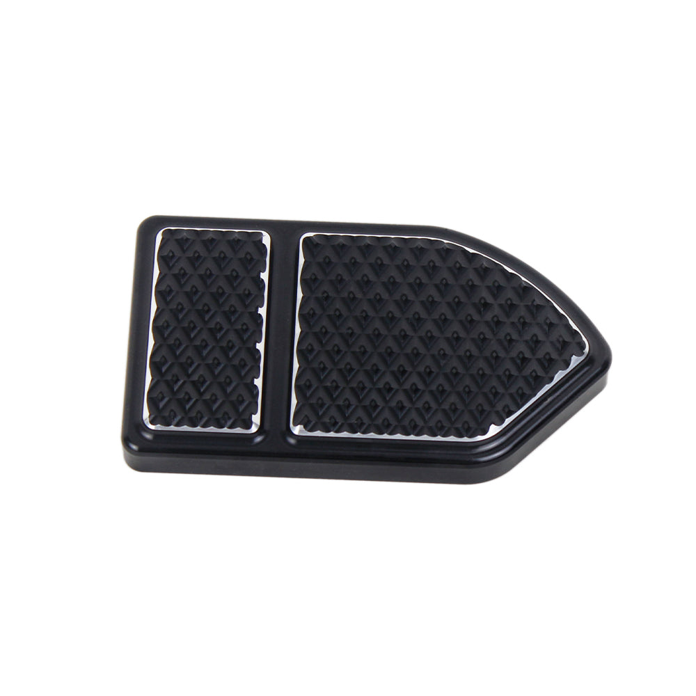 CNC Black Large Brake Pedal Pad Cover for Harley Softail Dyna Touring and Trike Models