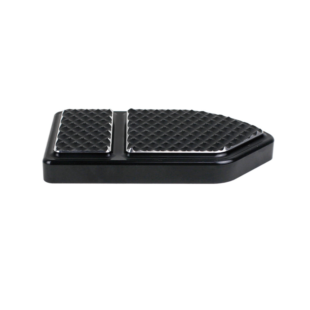 CNC Black Large Brake Pedal Pad Cover for Harley Softail Dyna Touring and Trike Models