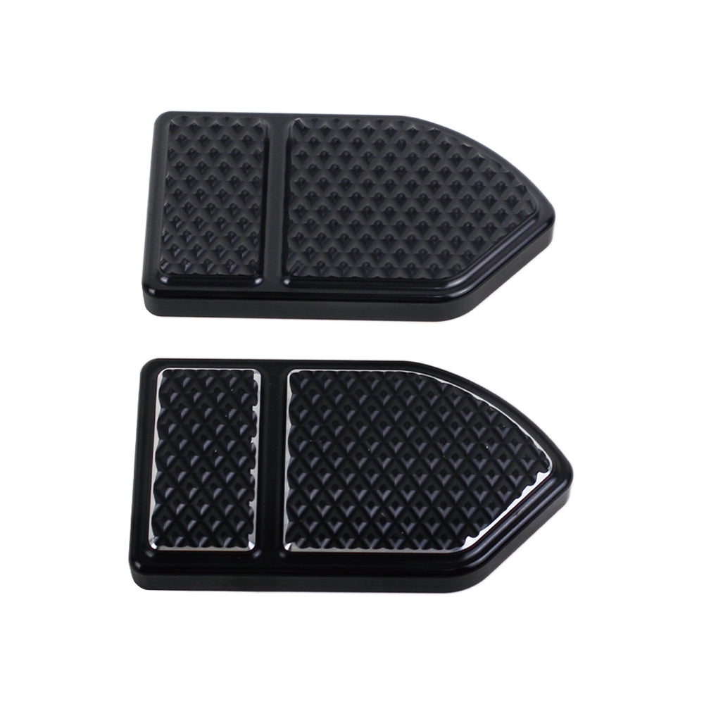 CNC Black Large Brake Pedal Pad Cover for Harley Softail Dyna Touring and Trike Models