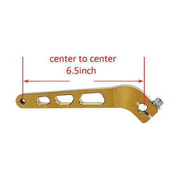 Glod Shift Shifter Rod Lever for Harley 90-17 Softail FX Models And 91-17 Dyna Models  - 0