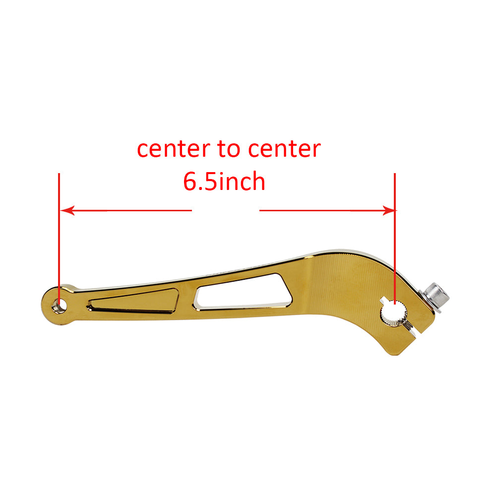 POWERJAMES Gold CNC-Cut  Schalthebel für Harley Davidson Dyna 91-17, Softail 90-17