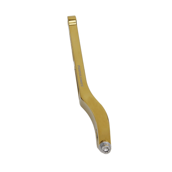 POWERJAMES Gold CNC-Cut  Schalthebel für Harley Davidson Dyna 91-17, Softail 90-17