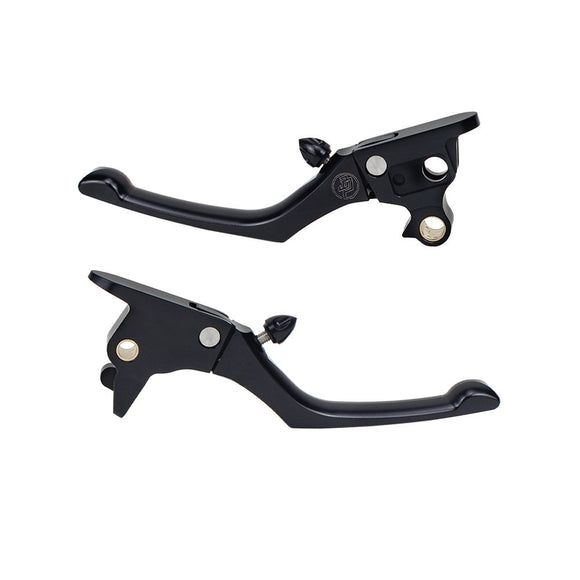Black Adjustable Brake Clutch Lever for Harley Davidson Softail 2018-2022