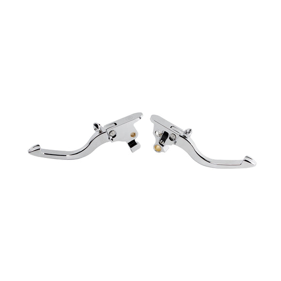 Chrome Adjustable Brake Clutch Lever for Harley Davidson Softail 2018-2023