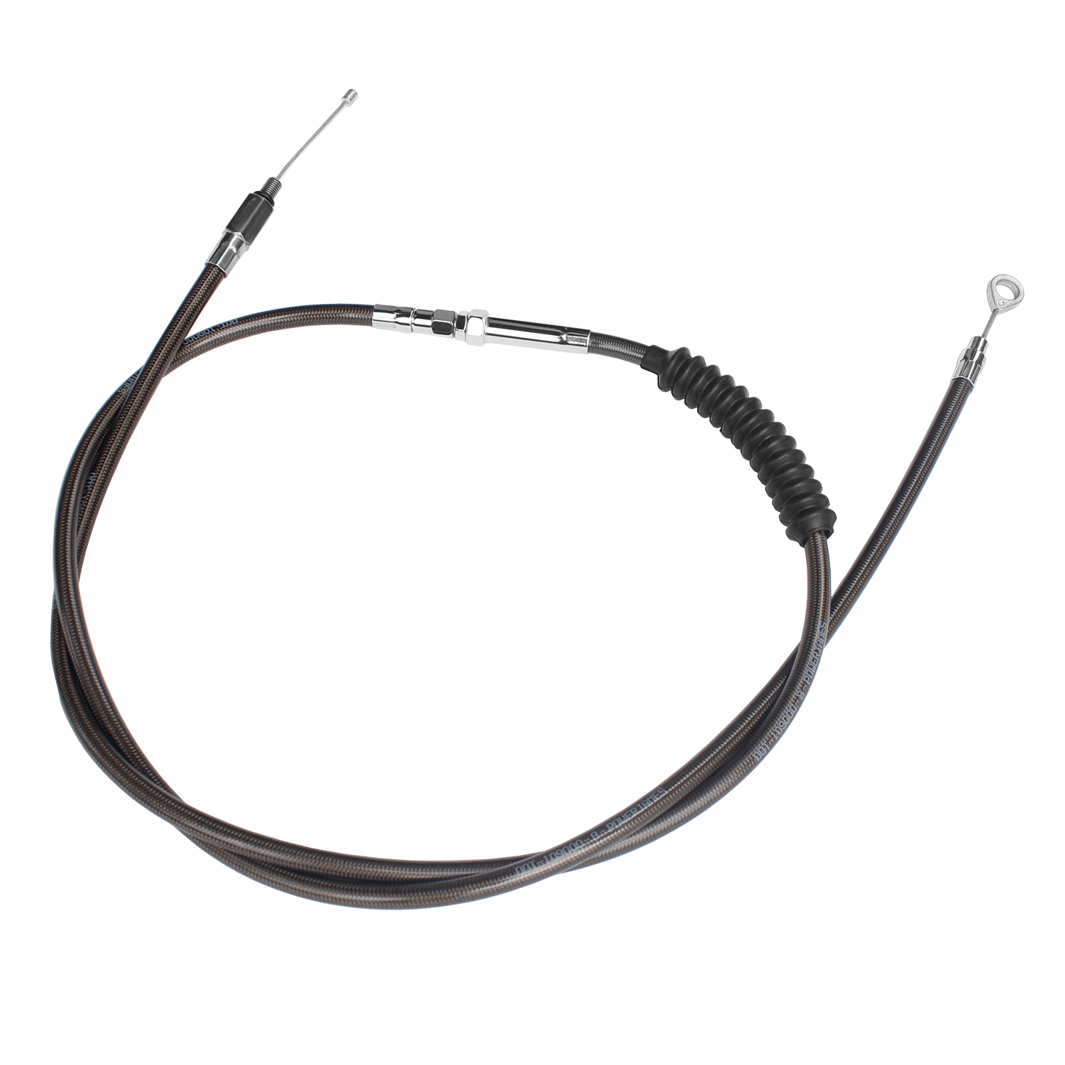 74.8" Smoky Black Clutch Cable for Harley Softail Dyna XL Touring - 0