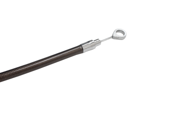 66.9" Smoky Black Braided Clutch Cable