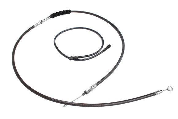 66.9" Smoky Black Braided Clutch Cable