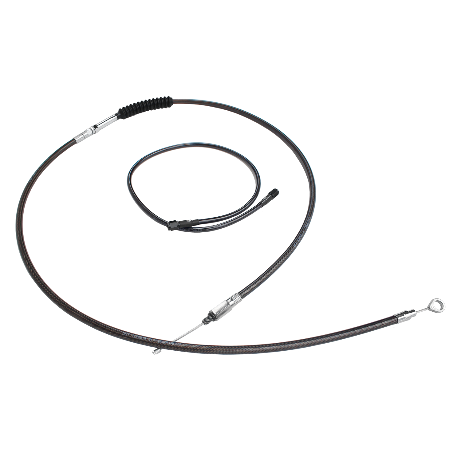 74.8" Smoky Black Clutch Cable for Harley Softail Dyna XL Touring