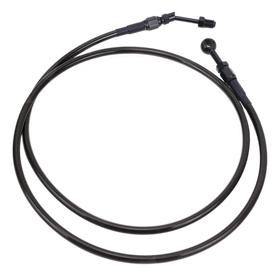 66.9" Smoky Black Braided Hydraulic Clutch Cable for Harley Touring 14-16 Models - 0