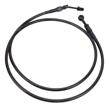82.7" Smoky Black Braided Hydraulic Clutch Cable for Harley Touring 14-16 Models - 0
