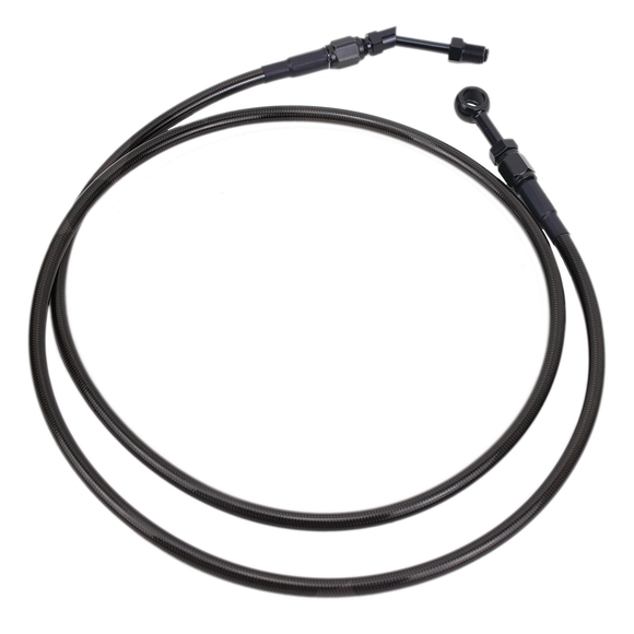 82.7" Smoky Black Braided Hydraulic Clutch Cable for Harley Touring 14-16 Models