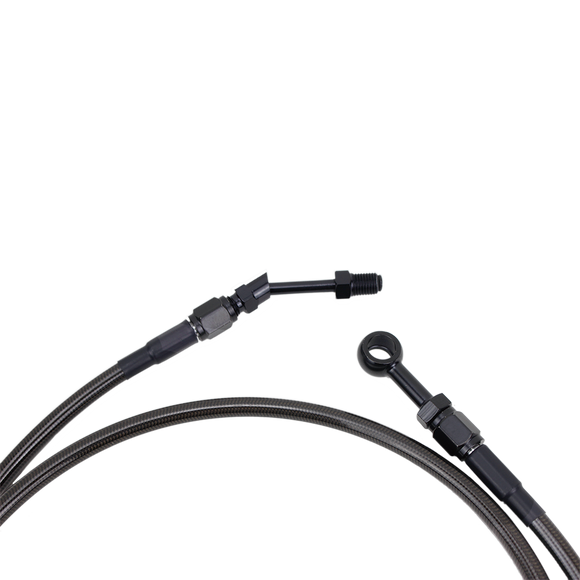 66.9" Smoky Black Braided Hydraulic Clutch Cable for Harley Touring 14-16 Models