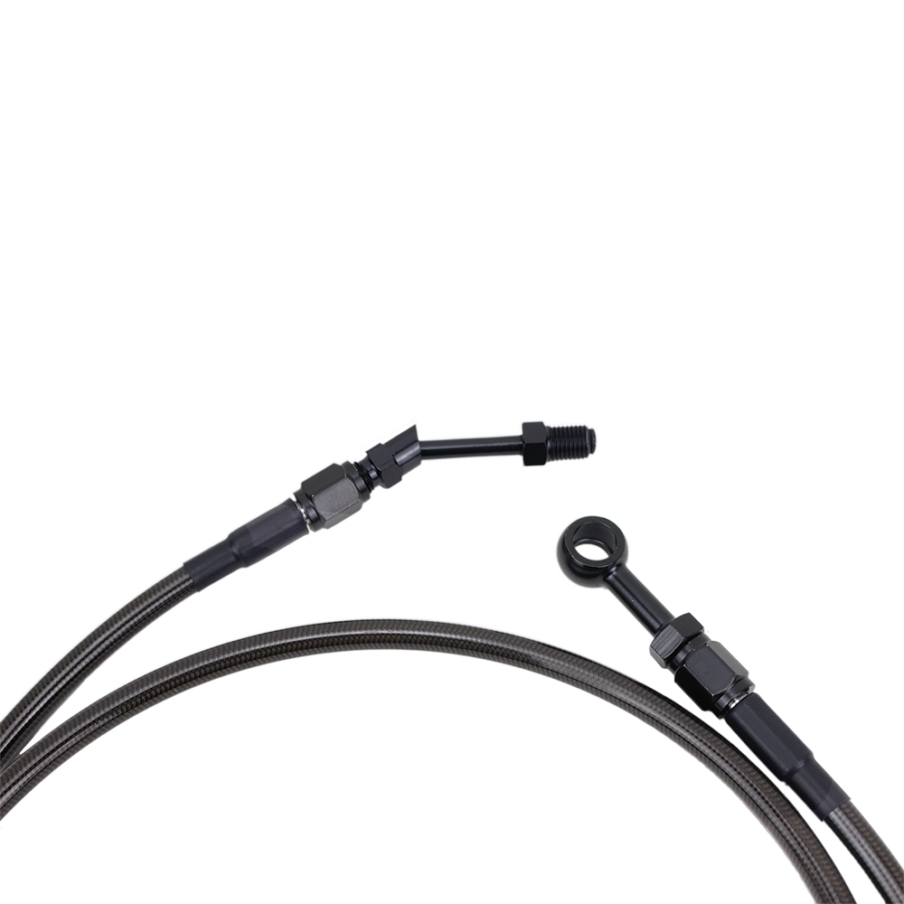 82.7" Smoky Black Braided Hydraulic Clutch Cable for Harley Touring 14-16 Models