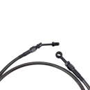 82.7" Smoky Black Braided Hydraulic Clutch Cable for Harley Touring 14-16 Models-3