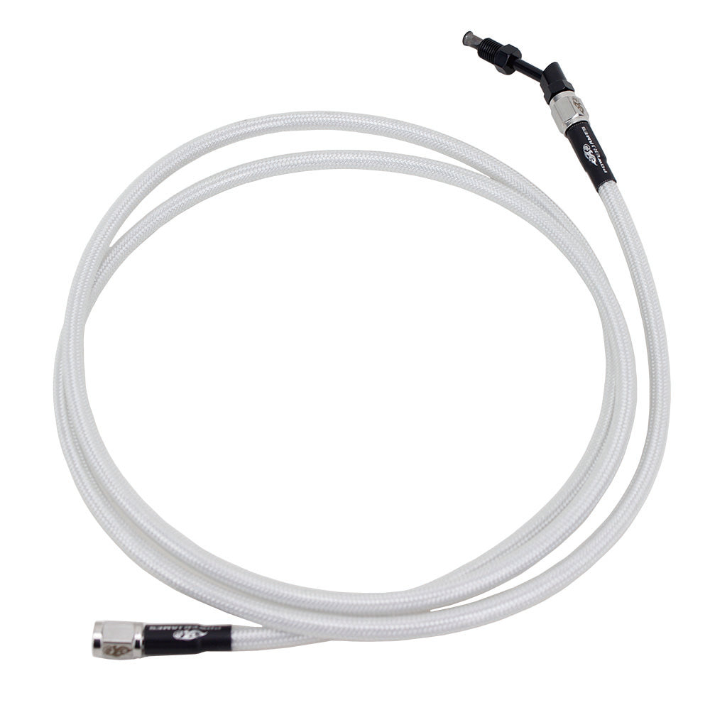 White Silver Pearl Hydraulic Clutch Cable for Harley Davidson Touring 2014-2016 models - 0