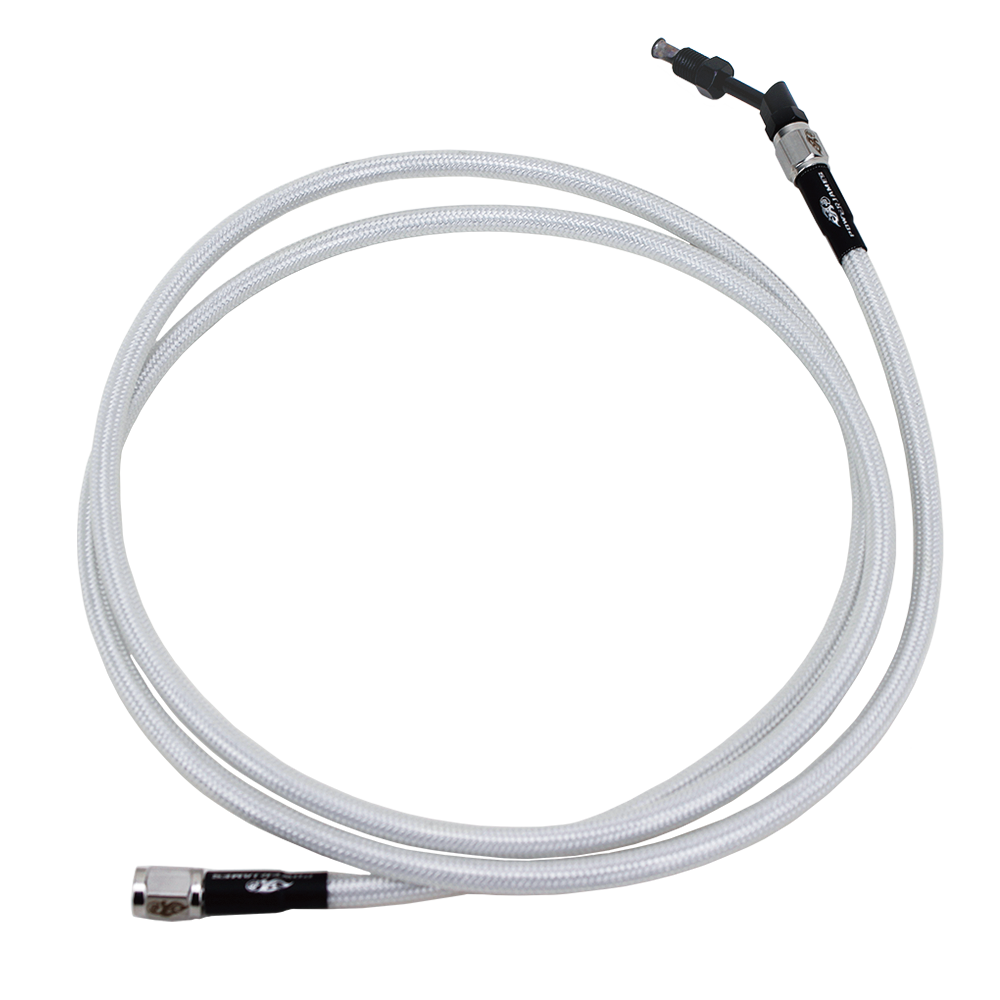 White Silver Pearl Hydraulic Clutch Cable for Harley Davidson Touring 2014-2016 models