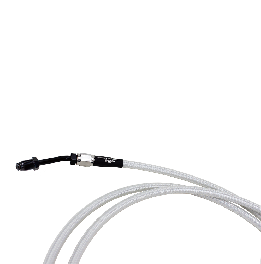 82.7" White Silver Pearl Hydraulic Clutch Cable for Harley Touring 2017-2022 models