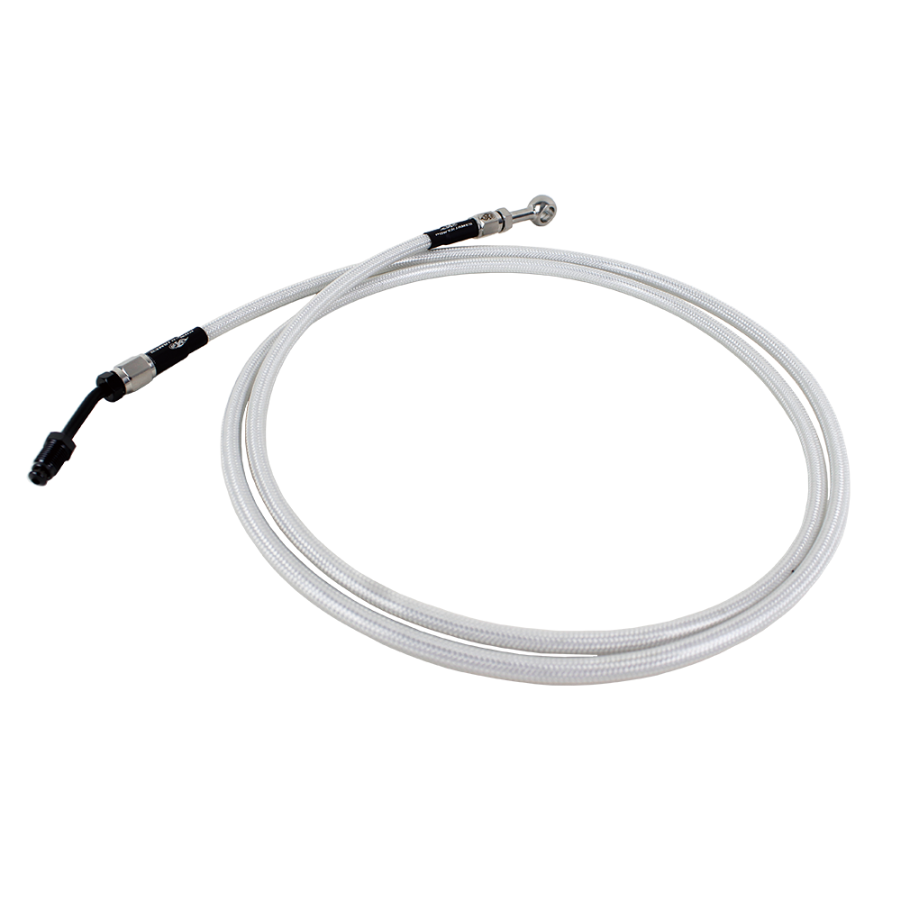 82.7" White Silver Pearl Hydraulic Clutch Cable for Harley Touring 2017-2022 models