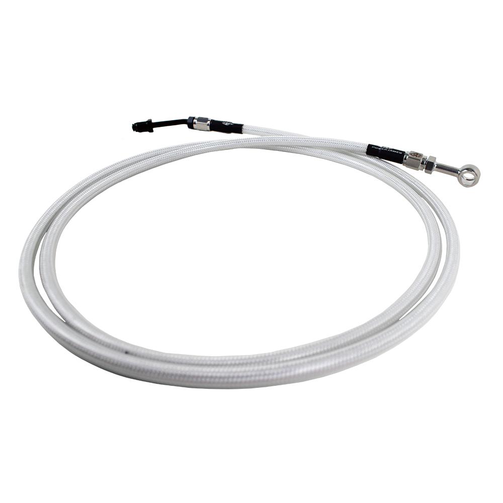 White Silver Pearl Hydraulic Clutch Cable for Harley Davidson Touring 2017-2022 models