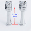 CNC 1" Handlebar 4.3" Risers Kit-4