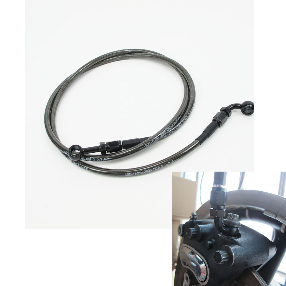 51 1/5"  Black/ Smoked Brake Line-130cm