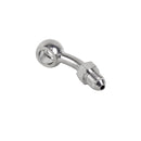 3/8" -10mm Stainless Steel Banjo with 30 Degree AN3 Brake Line Fittings for Harley-1