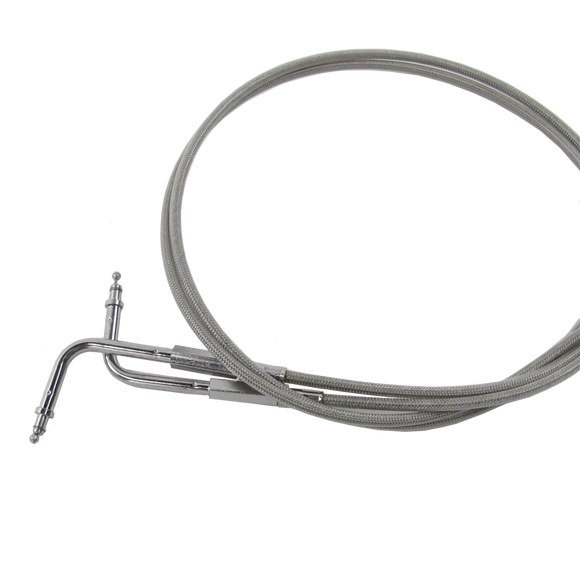 Chrome Idle and Throttle Cable-1.2m