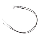 51.2"/ 130cm Smoky Black Pearl Skin Throttle and Idle Cable Set for Harley Davidson V-Twin-3