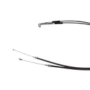 51.2"/ 130cm Smoky Black Pearl Skin Throttle and Idle Cable Set for Harley Davidson V-Twin-4