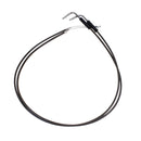 47.2"/ 120cm Smoky Black Pearl Skin Throttle and Idle Cable Set for Harley Davidson V-Twin-6