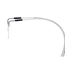 43.3"/ 110cm White&Silver Pearl Skin Throttle and Idle Cable Set for Harley Davidson V-Twin-2
