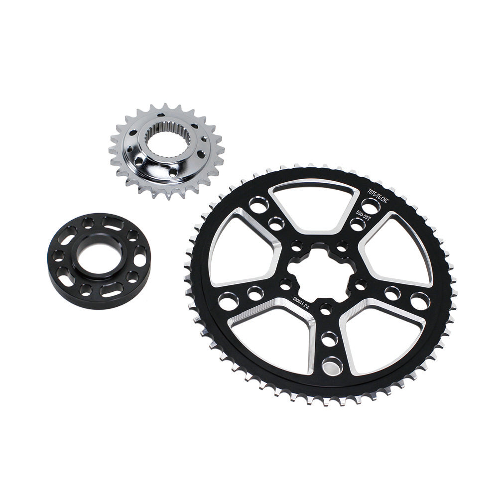 55-Tooth 530 Chain Wheel Conversion Kit for Harley Davidson 07-Later 6 Speed Models