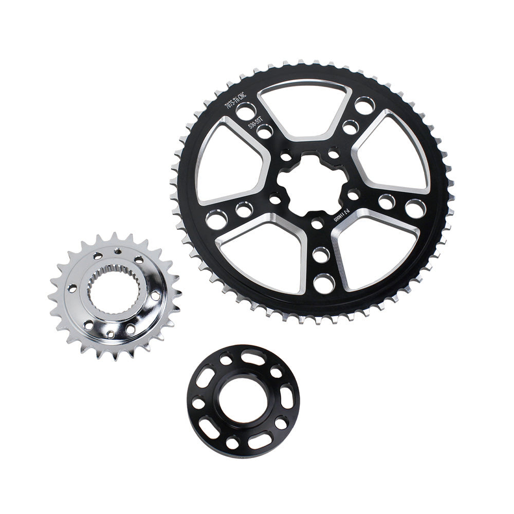 55-Tooth 530 Chain Wheel Conversion Kit for Harley Davidson 07-Later 6 Speed Models