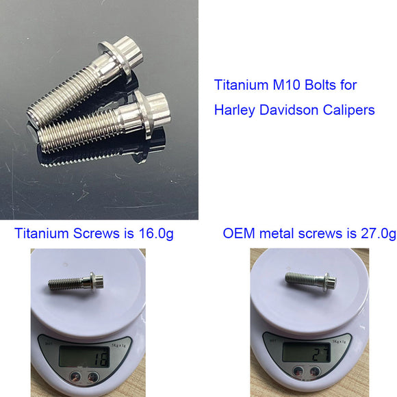 Titanium M10 Bolts for Calipers