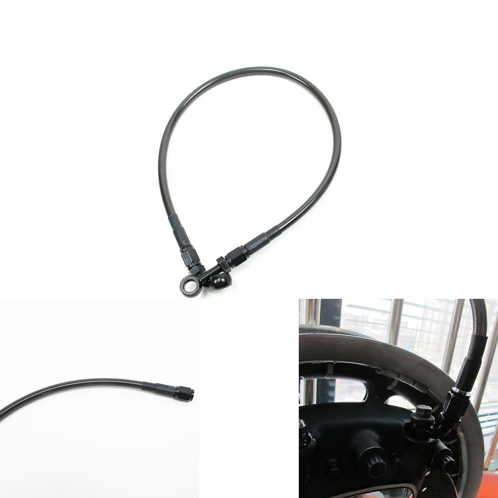 19 7/10 " Black/ Smoked Brake Line-50cm