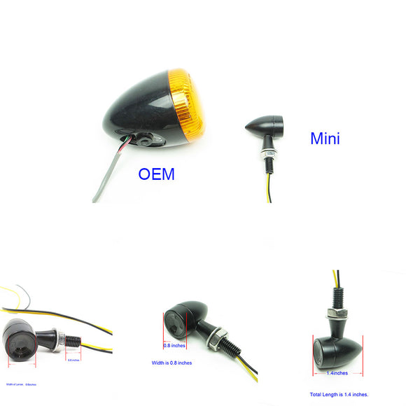 Black Mini Turn Signals LED Lamp